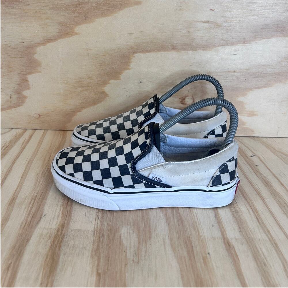 VANS - Classic Slip-On Checkeredboard - Sneakers - White/Black - Women's - 5.5 - Picture 3 of 9